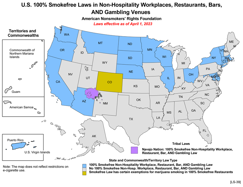 Workplace Smokefree Map